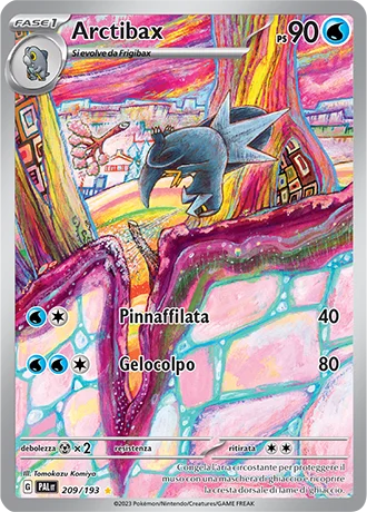 Arctibax Evoluzioni a Paldea carta Pokémon italiana