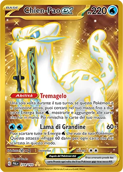 Chien-Pao ex Evoluzioni a Paldea carta Pokémon italiana