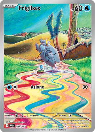 Frigibax Evoluzioni a Paldea carta Pokémon italiana