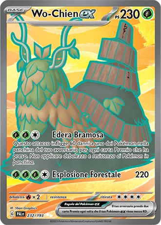 Wo-Chien ex Evoluzioni a Paldea carta Pokémon italiana