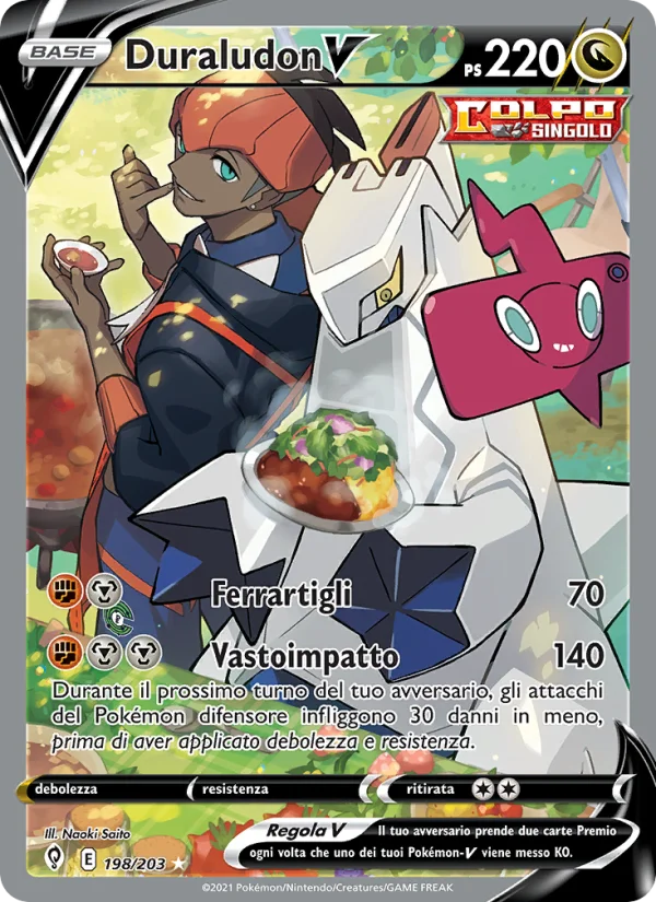 Duraludon V Evoluzioni Eteree carta Pokémon italiana UR