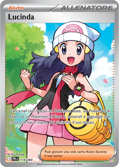 Lucinda Fiamme Spettrali carta Pokémon italiana