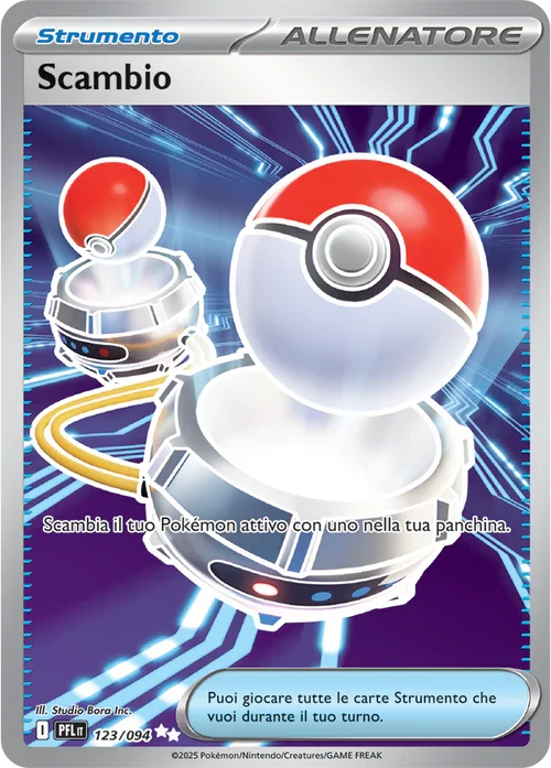 Scambio Fiamme Spettrali carta Pokémon italiana