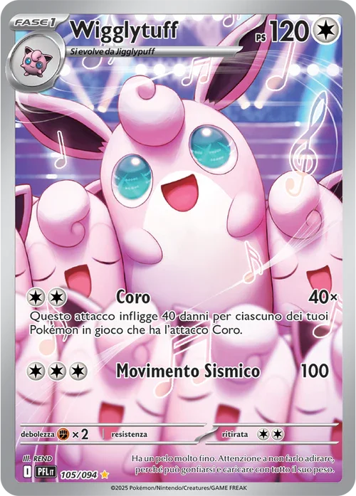 Wigglytuff Fiamme Spettrali carta Pokémon italiana
