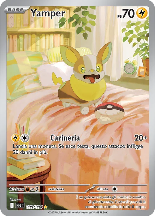Yamper Fiamme Spettrali carta Pokémon italiana IR