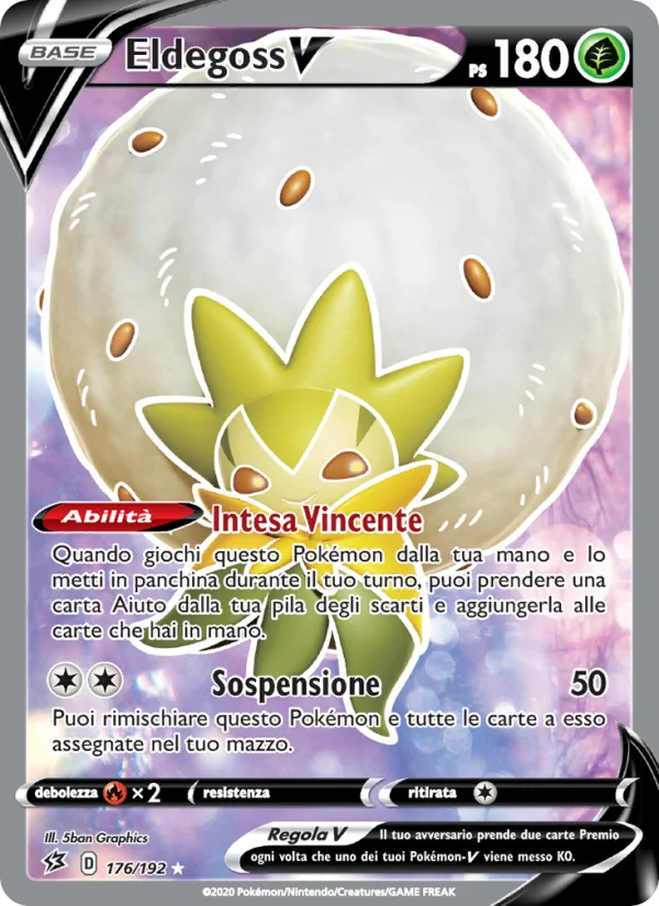 Eldegoss V Fragore Ribelle carta Pokémon italiana UR