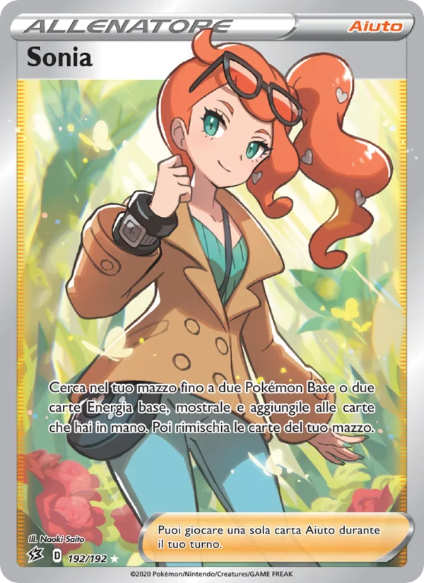 Sonia Fragore Ribelle carta Pokémon italiana UR