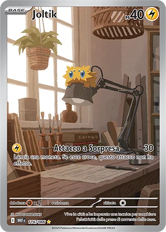 Joltik Fuoco Bianco carta Pokémon italiana
