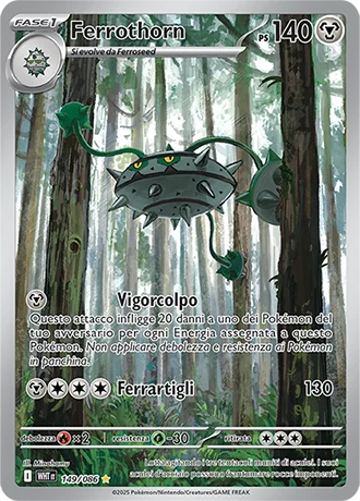 Ferrothorn Fuoco Bianco carta Pokémon italiana