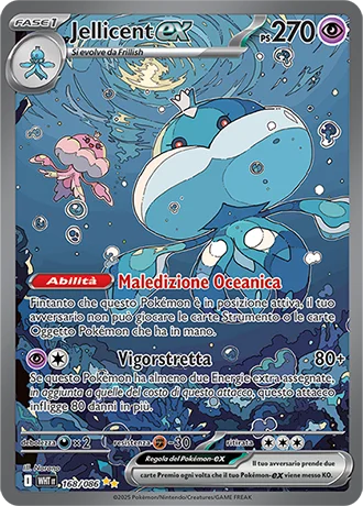 Jellicent ex Fuoco Bianco carta Pokémon italiana