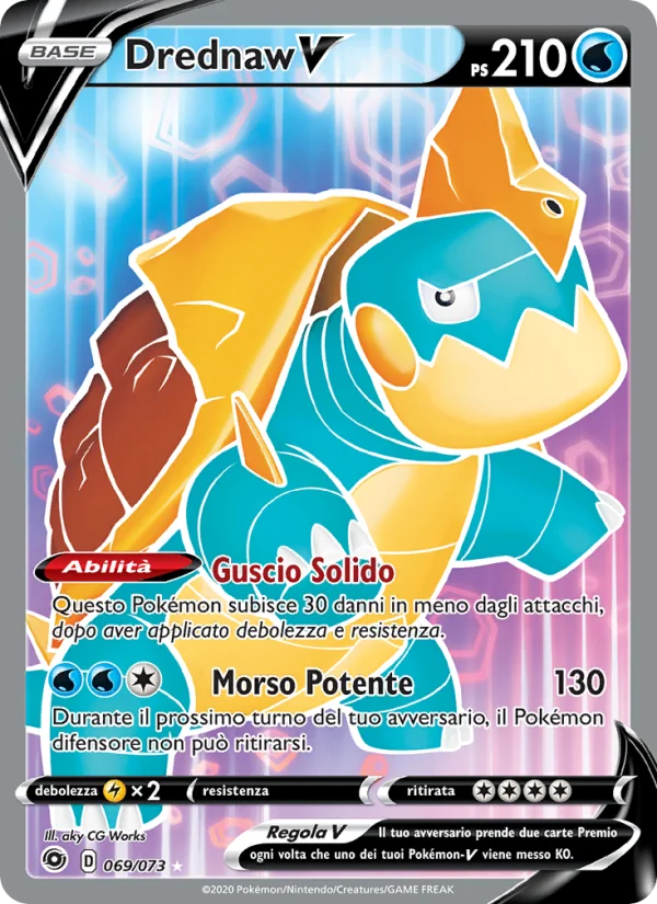 Drednaw V Futuri Campioni carta Pokémon italiana UR