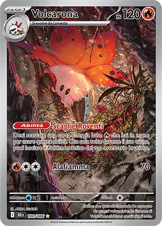 Volcarona Luce Nera carta Pokémon italiana