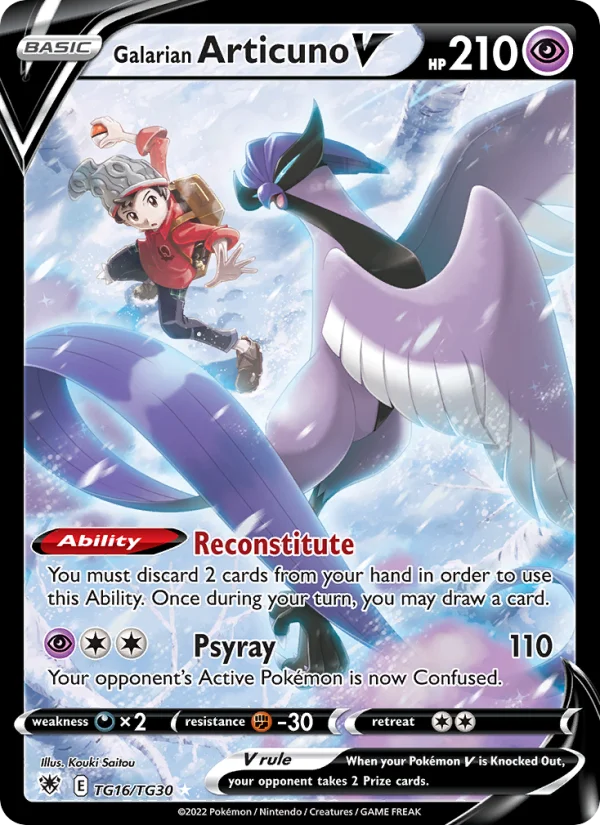 Articuno di Galar V Lucentezza Siderale carta Pokémon italiana