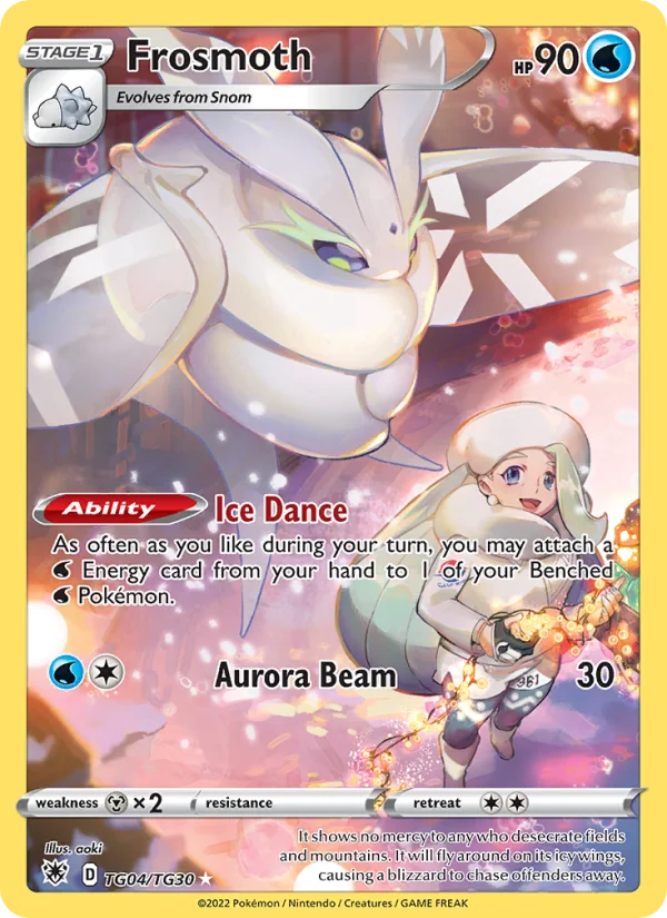 Frosmoth Lucentezza Siderale carta Pokémon italiana