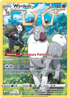 Wyrdeer Lucentezza Siderale carta Pokémon italiana TG