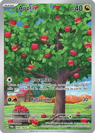 Applin Crepuscolo Mascherato carta Pokémon italiana