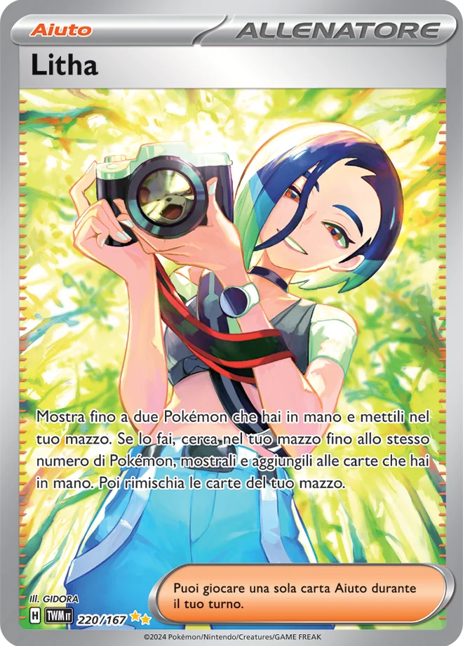 Litha Crepuscolo Mascherato carta Pokémon italiana