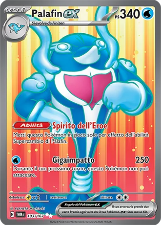 Palafin ex Crepuscolo Mascherato carta Pokémon italiana UR