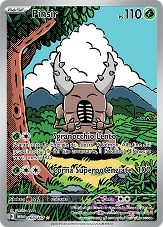 Pinsir Crepuscolo Mascherato carta Pokémon italiana IR
