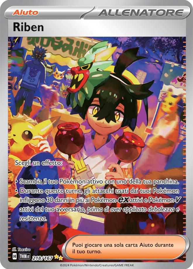 Riben Crepuscolo Mascherato carta Pokémon italiana
