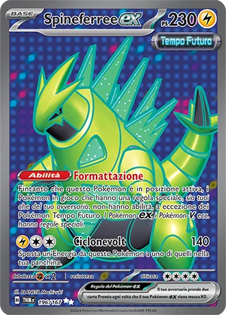Spineferree ex Crepuscolo Mascherato carta Pokémon italiana UR