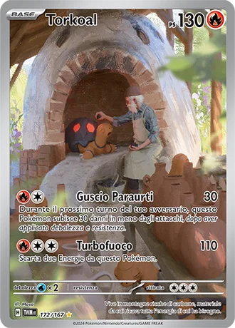 Torkoal Crepuscolo Mascherato carta Pokémon italiana