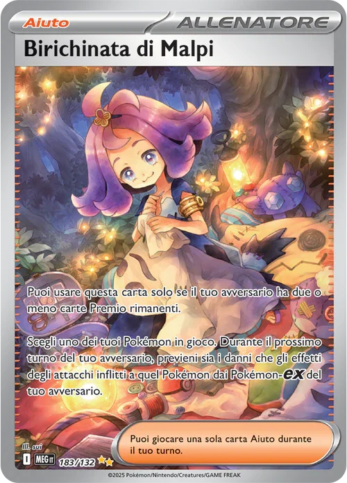 Birichinata di Malpi Mega Evoluzione carta Pokémon italiana SIR