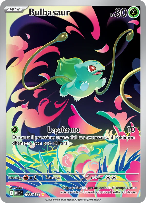 Bulbasaur Mega Evoluzione carta Pokémon italiana