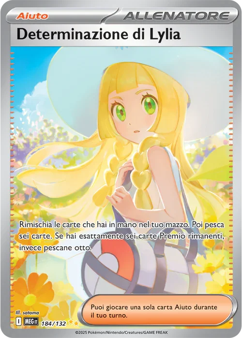 Determinazione di Lylia Mega Evoluzione carta Pokémon italiana SIR
