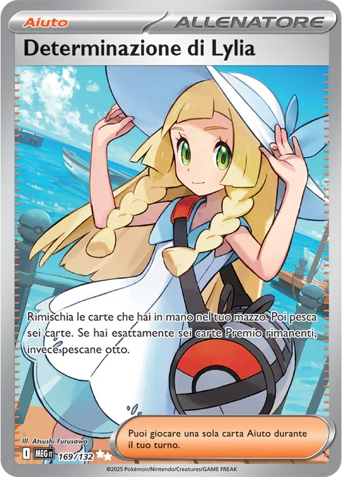 Determinazione di Lylia Mega Evoluzione carta Pokémon italiana UR