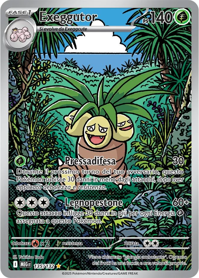 Exeggutor Mega Evoluzione carta Pokémon italiana IR