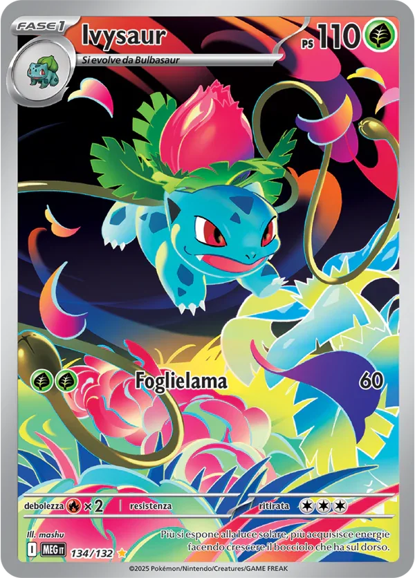 Ivysaur Mega Evoluzione carta Pokémon italiana