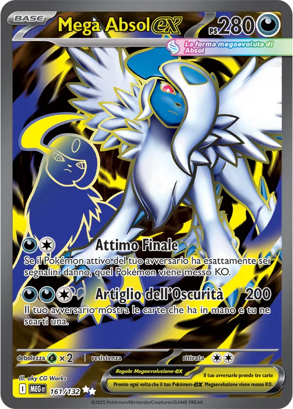 Mega Absol ex Mega Evoluzione carta Pokémon italiana