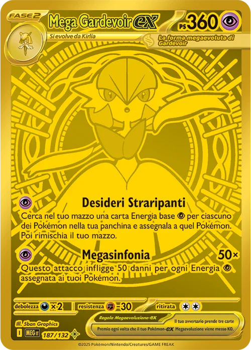 Mega Gardevoir ex Mega Evoluzione carta Pokémon italiana MUR