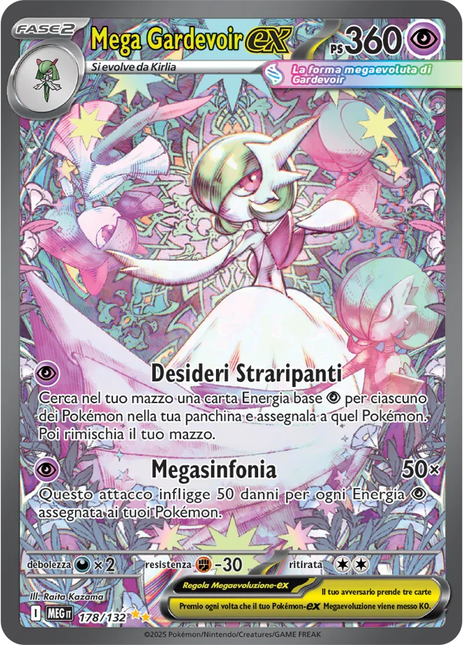 Mega Gardevoir ex Mega Evoluzione carta Pokémon italiana