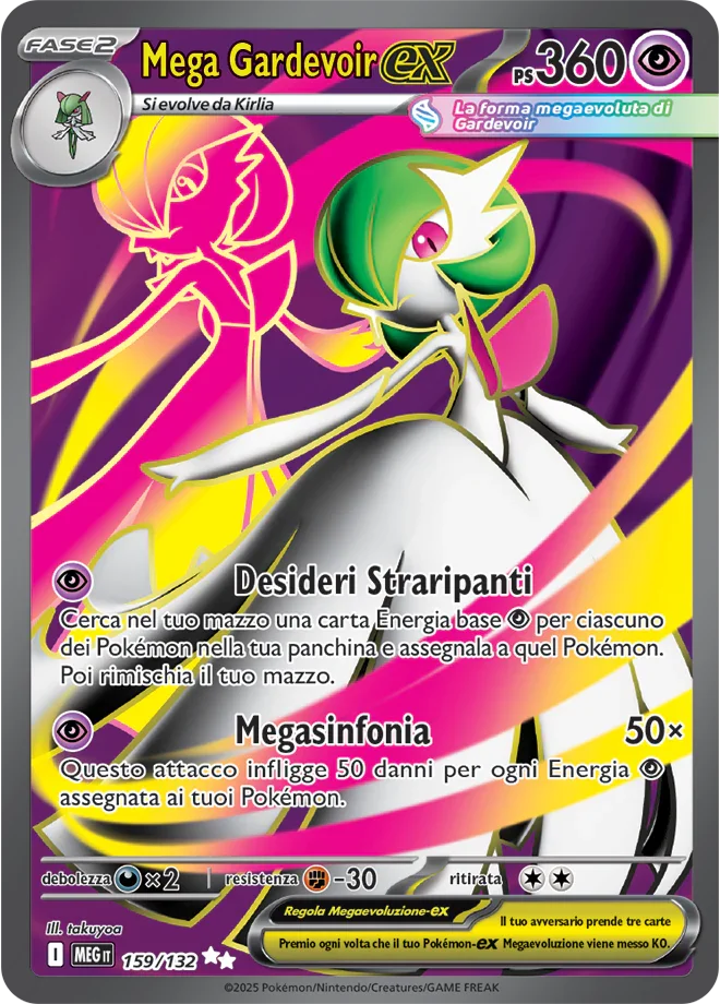 Mega Gardevoir ex Mega Evoluzione carta Pokémon italiana