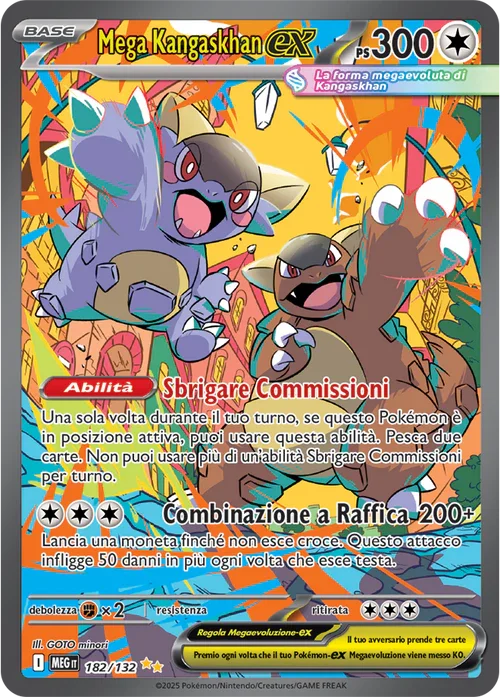 Mega Kangaskhan ex Mega Evoluzione carta Pokémon italiana