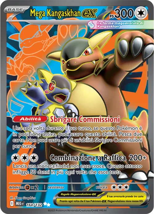 Mega Kangaskhan ex Mega Evoluzione carta Pokémon italiana