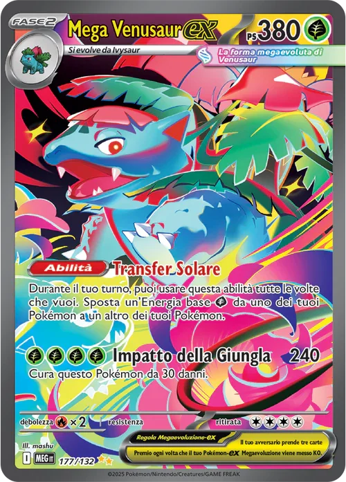 Mega Venusaur ex Mega Evoluzione carta Pokémon italiana