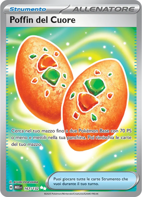 Poffin del Cuore Mega Evoluzione carta Pokémon italiana