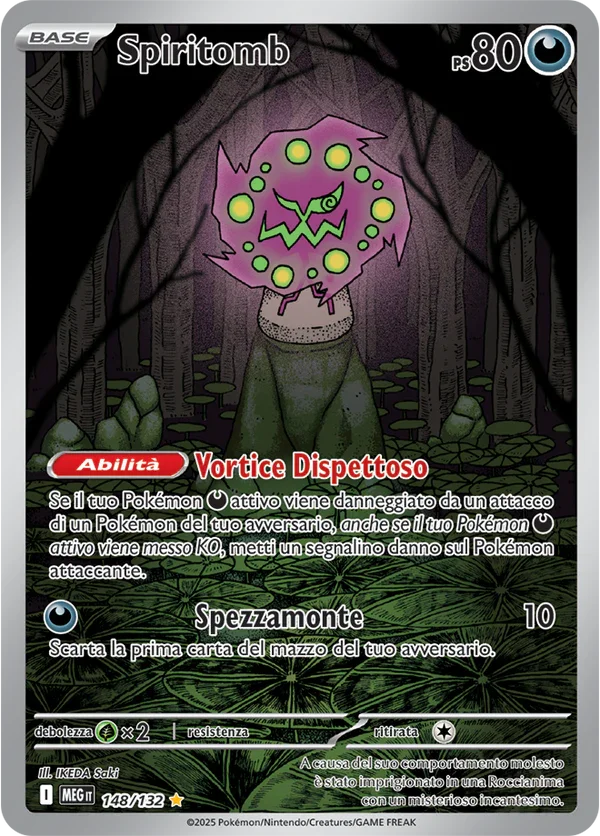 Spiritomb Mega Evoluzione carta Pokémon italiana IR