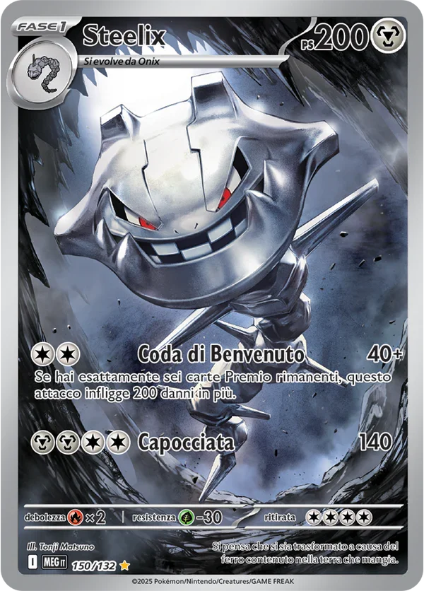 Steelix Mega Evoluzione carta Pokémon italiana