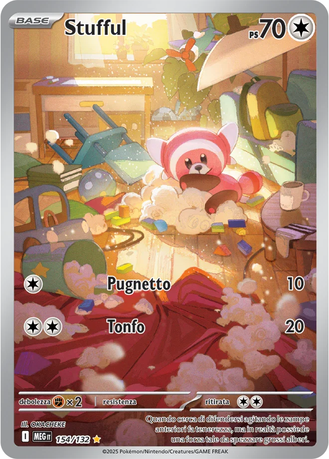 Stufful Mega Evoluzione carta Pokémon italiana IR