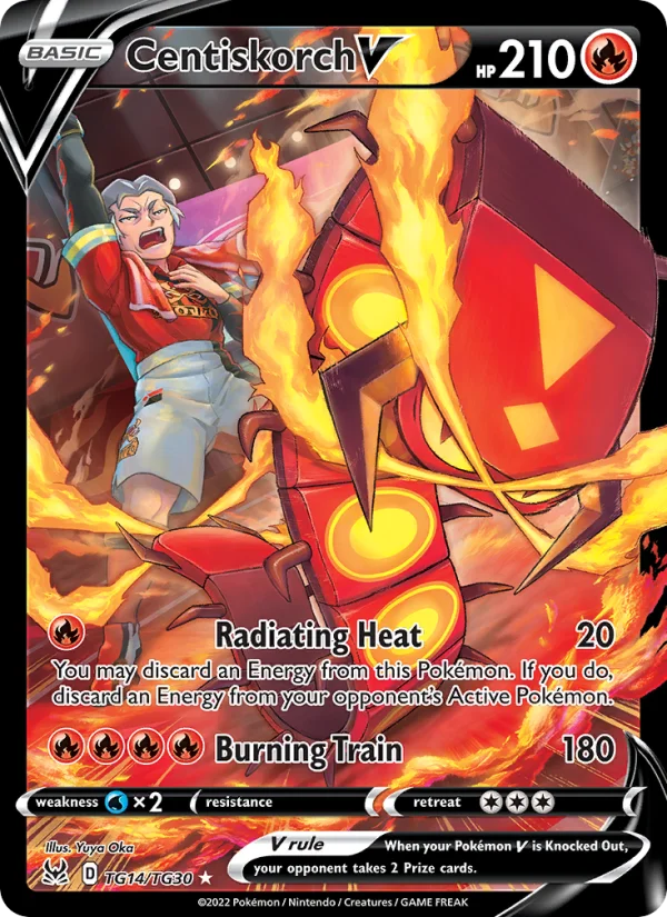 Centiskorch V Origine Perduta carta Pokémon italiana TG