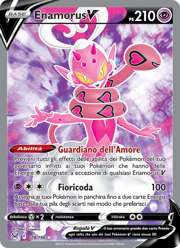Enamorus V Origine Perduta carta Pokémon italiana UR