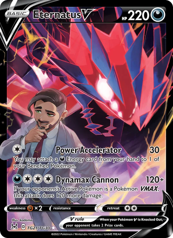 Eternatus V Origine Perduta carta Pokémon italiana TG