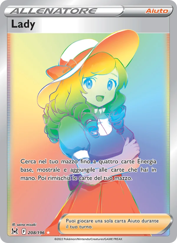 Lady Origine Perduta carta Pokémon italiana RR
