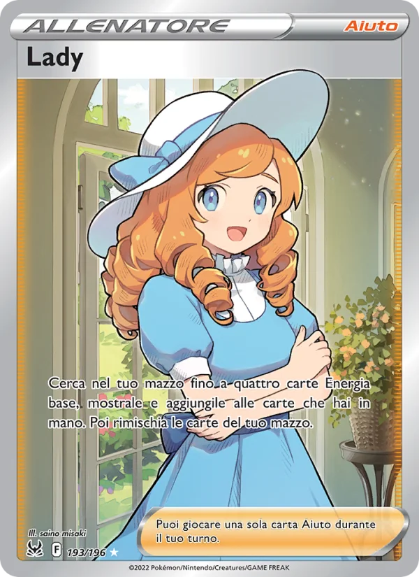 Lady Origine Perduta carta Pokémon italiana UR