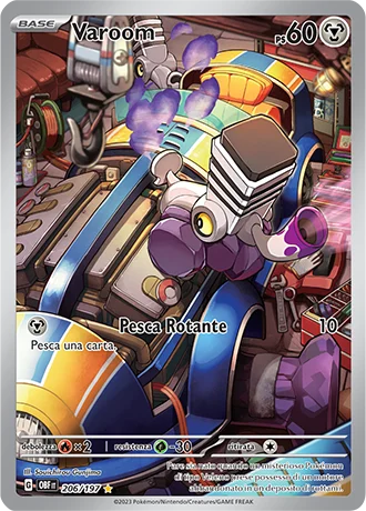 Varoom Ossidiana Infuocata carta Pokémon italiana