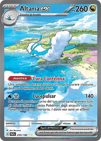 Altaria ex Paradosso Temporale carta Pokémon italiana